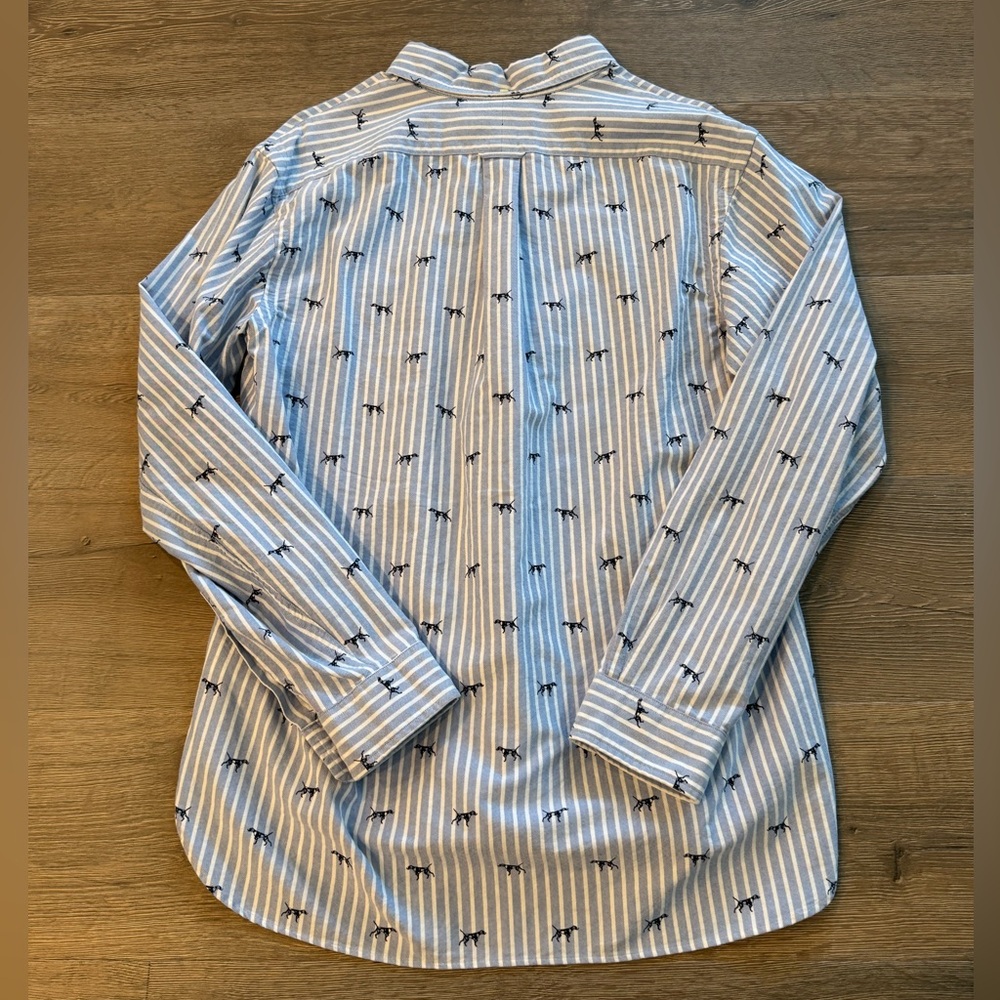 Polo Ralph Lauren Mens Classic Fit Hunting Dogs Striped Oxford Button Down Shirt - Picture 6 of 12